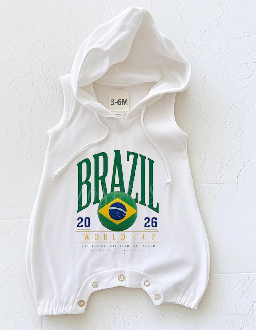 Soccer Fan Print Romper/T-Shirt