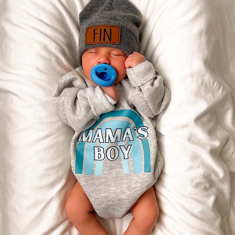 Baby MAMA‘S BOY Print Bodysuit