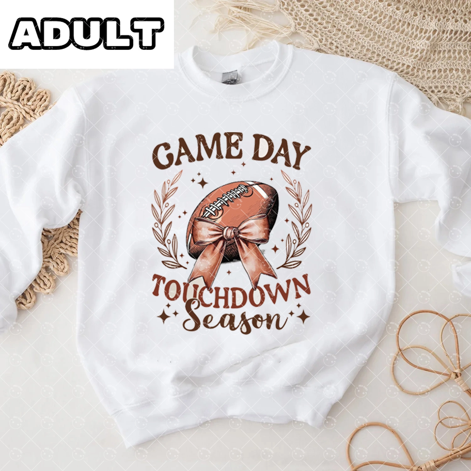 Baby Game Day  Romper and Adult Sweatshirt