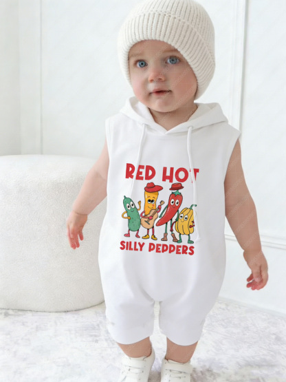 Baby Valentine's Day Printed Romper