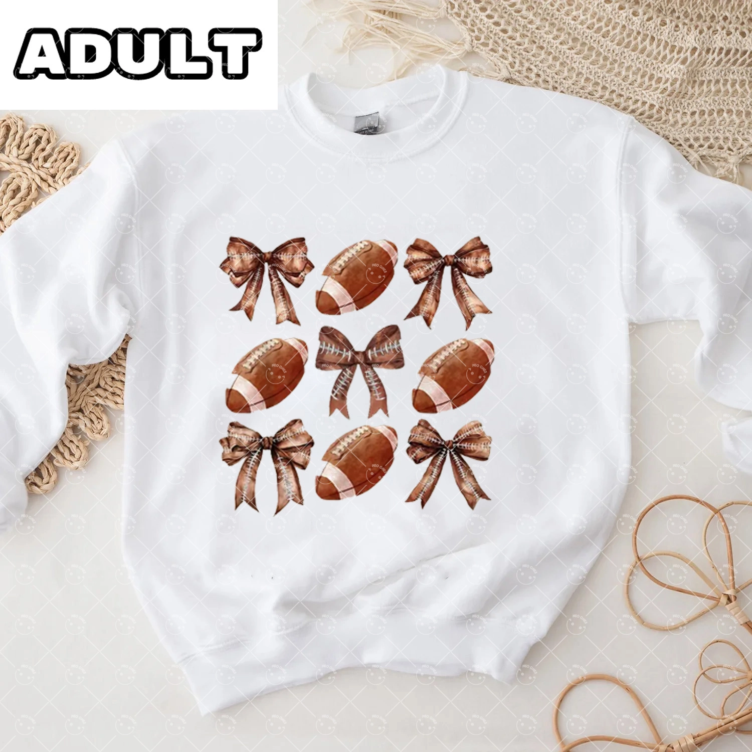 Baby Game Day  Romper and Adult Sweatshirt
