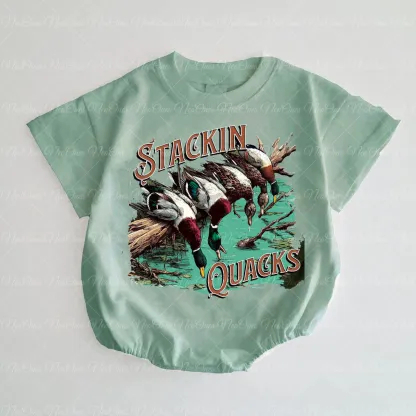 Baby Stackin Quacks Duck Hunting  Romper