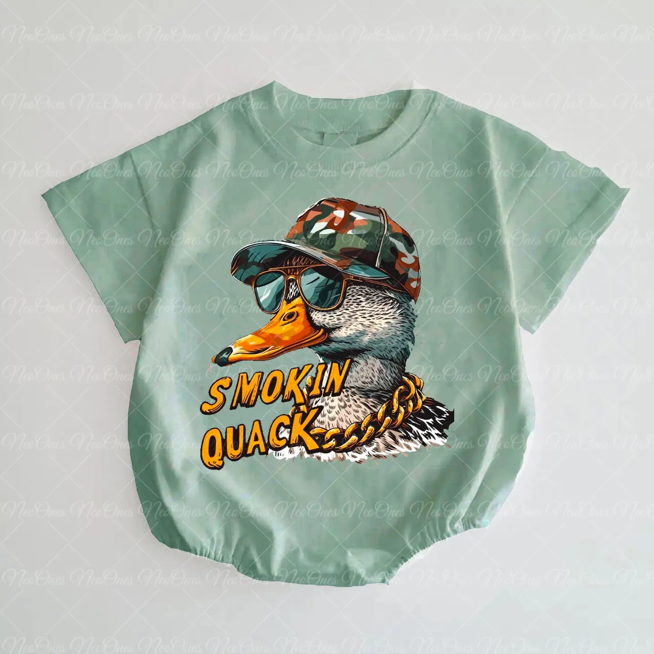 Baby Duck hunting Romper