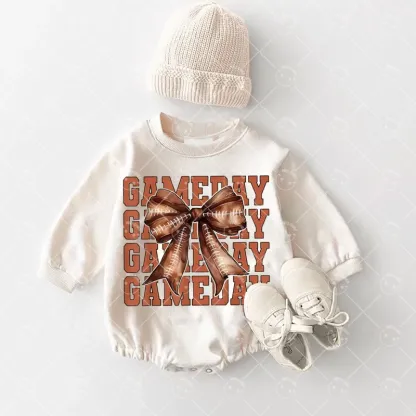 Baby Game Day  Romper and Adult Sweatshirt