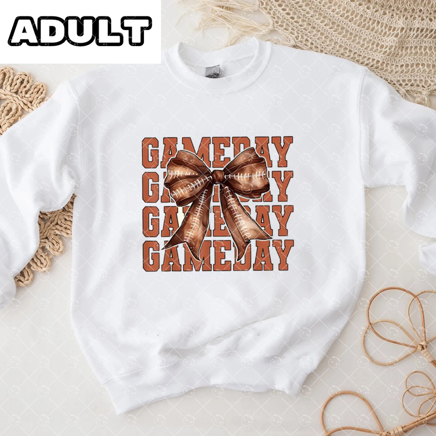 Baby Game Day  Romper and Adult Sweatshirt