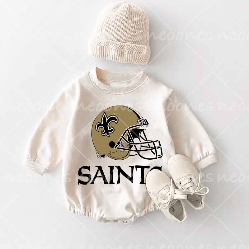 Baby New Orleans Saints Football Romper