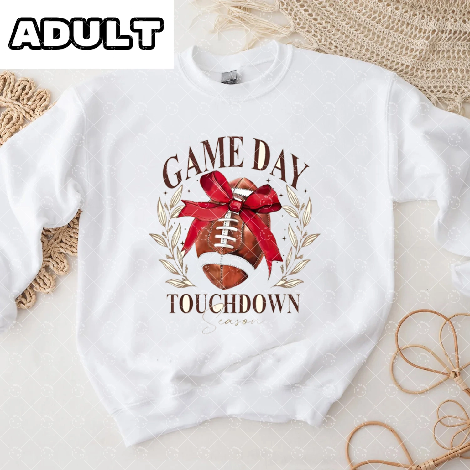 Baby Game Day  Romper and Adult Sweatshirt
