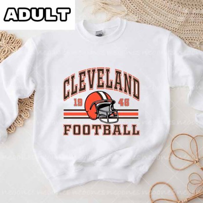 Baby Cleveland Browns Romper and Adult Sweatshirt