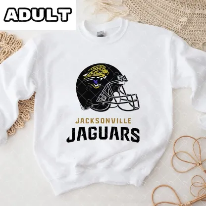 baby Jacksonville jaguars football Romper and Adult Sweatshirt
