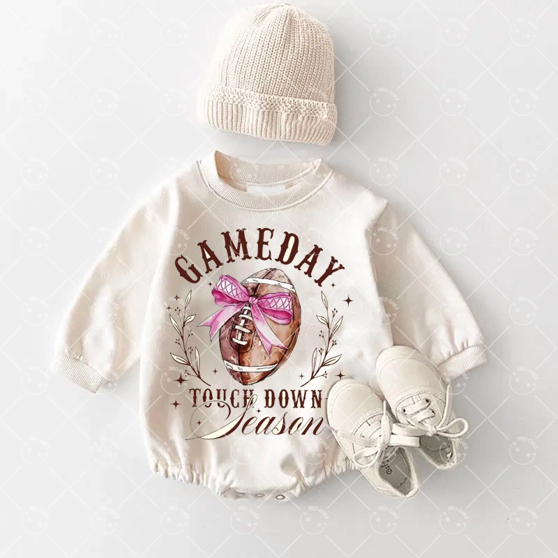 Baby Game Day  Romper and Adult Sweatshirt