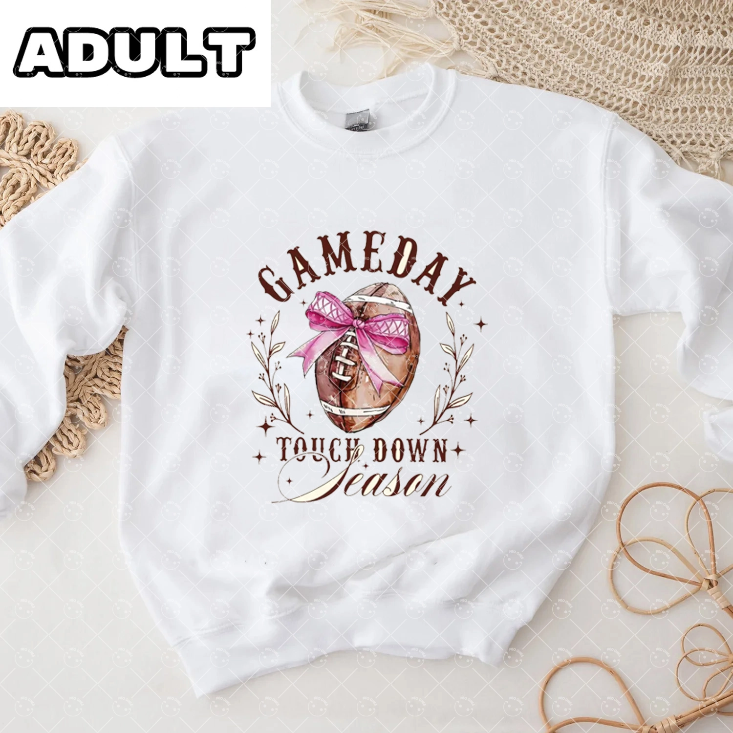 Baby Game Day  Romper and Adult Sweatshirt