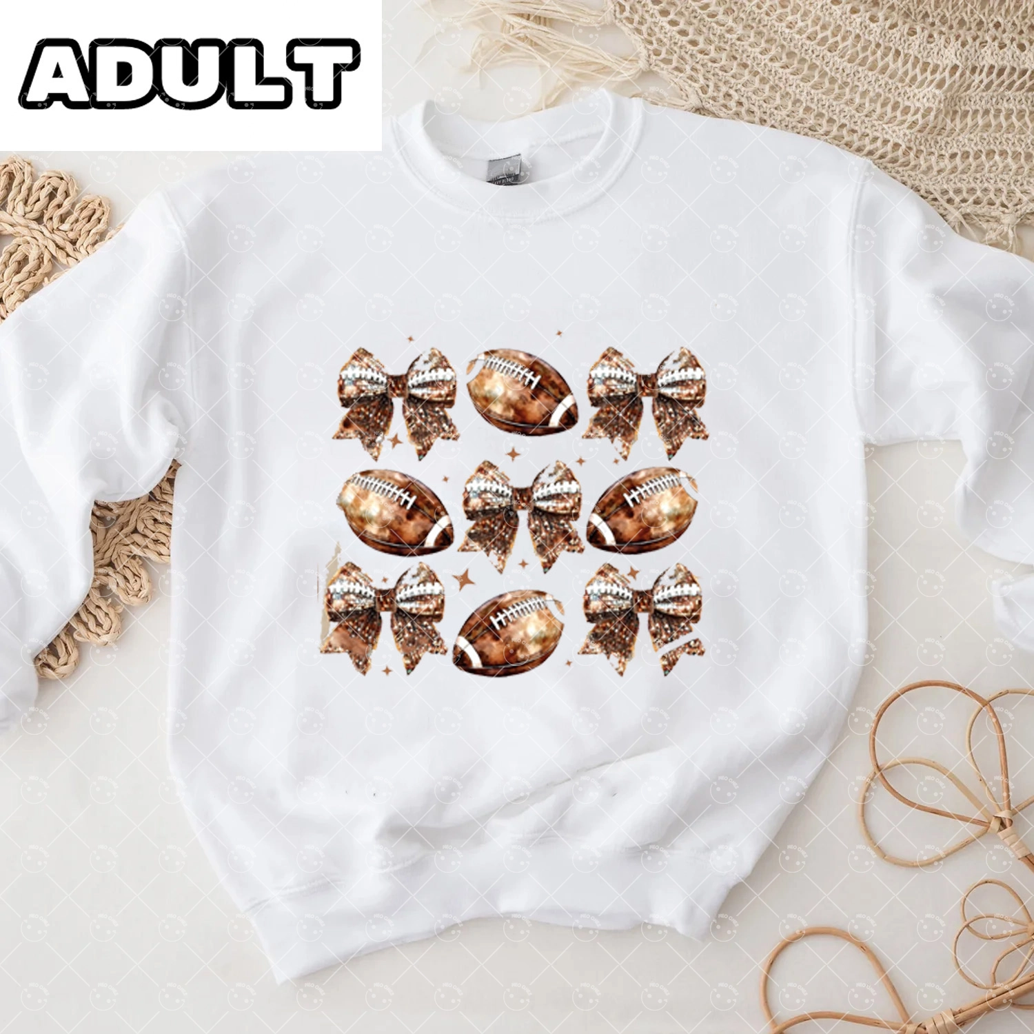 Baby Game Day  Romper and Adult Sweatshirt