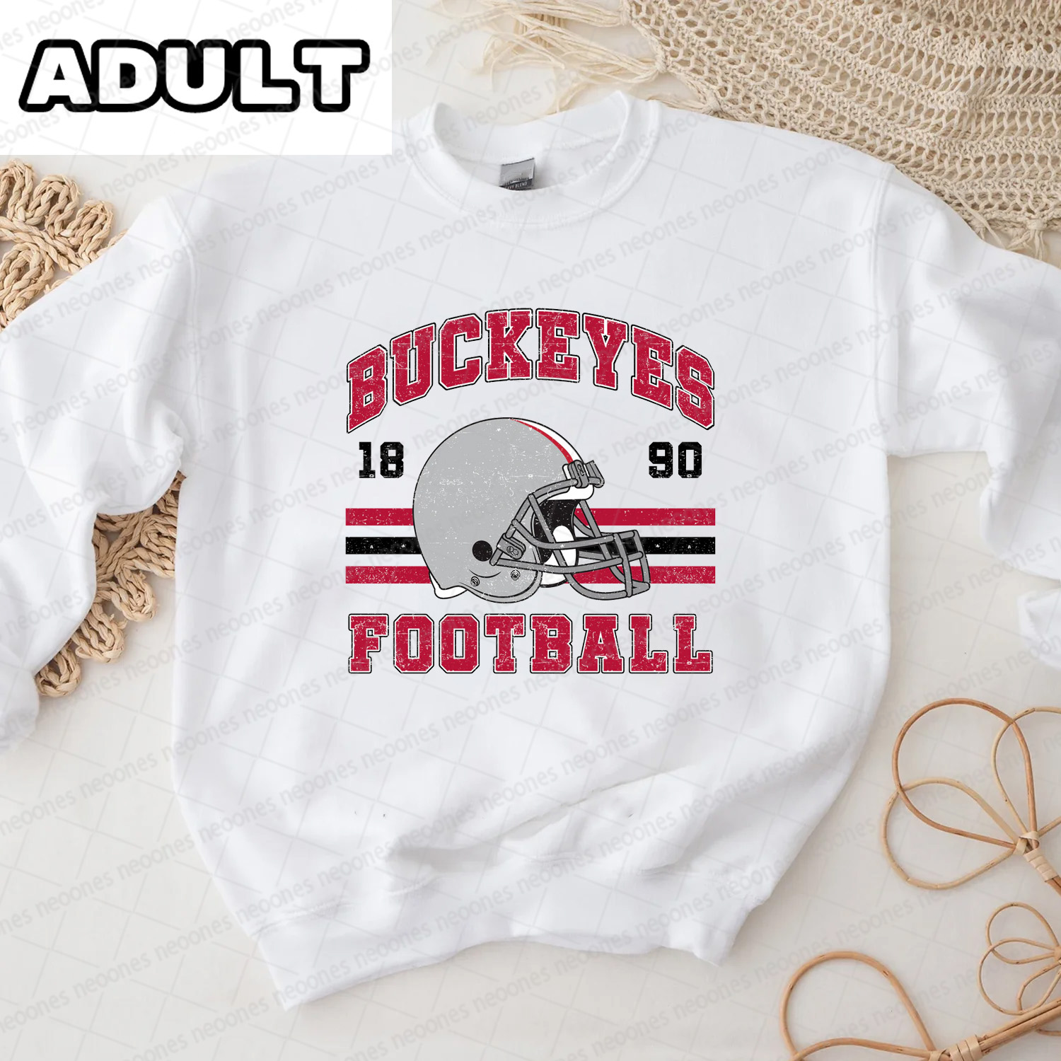 Baby buckeyes Foot Ball Romper And Matching Adult Hoodie