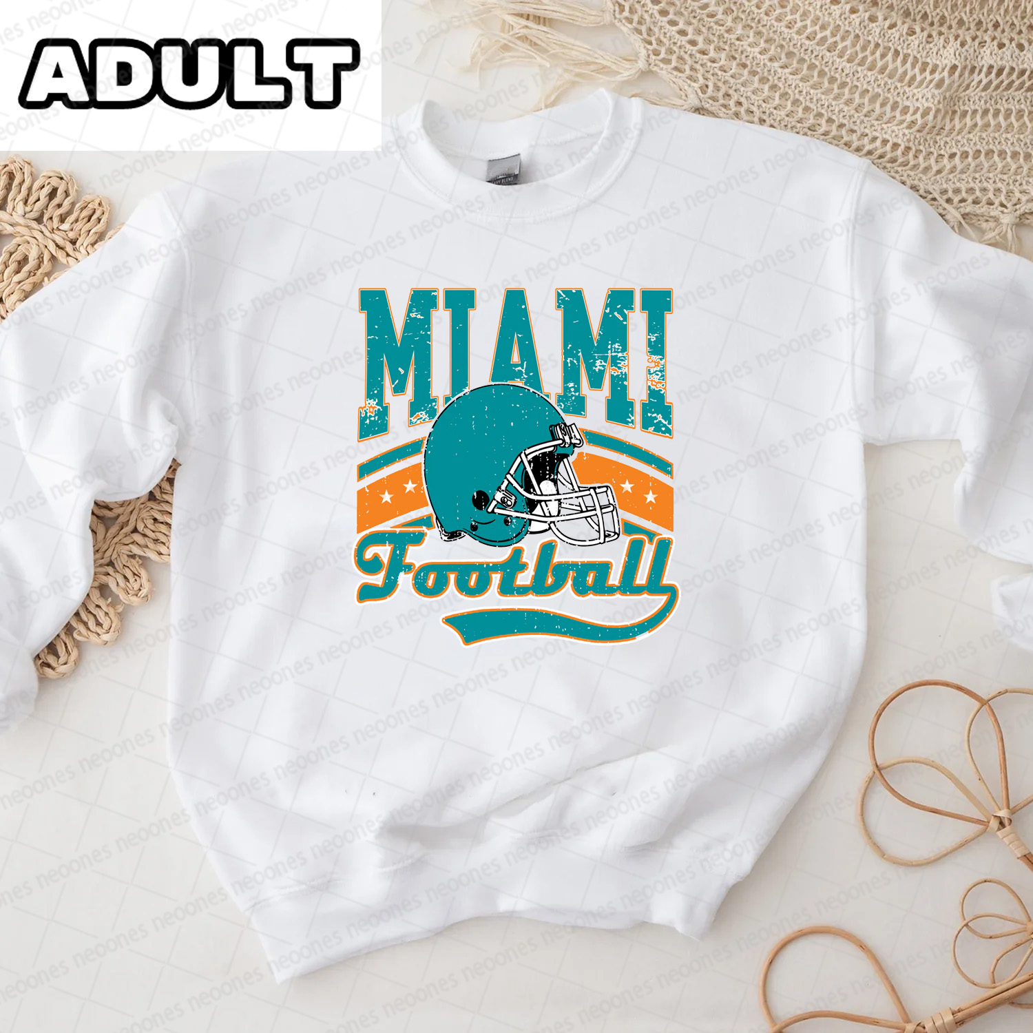 Baby  Football Romper And Matching Adult Hoodie