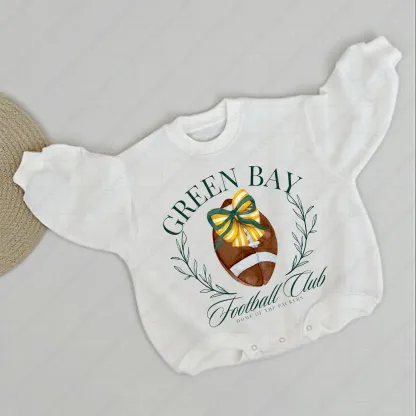 Baby  Football Romper And Matching Adult Hoodie