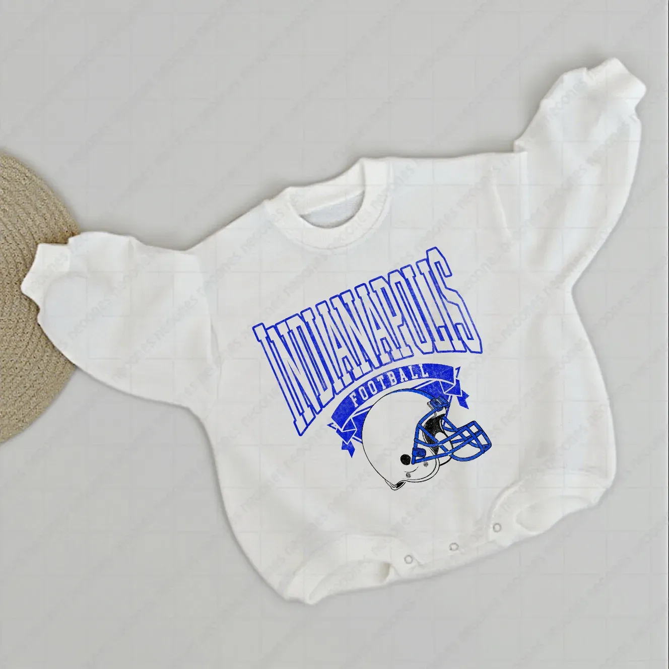 Baby  Football Romper And Matching Adult Hoodie