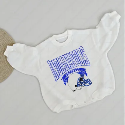 Baby  Football Romper And Matching Adult Hoodie