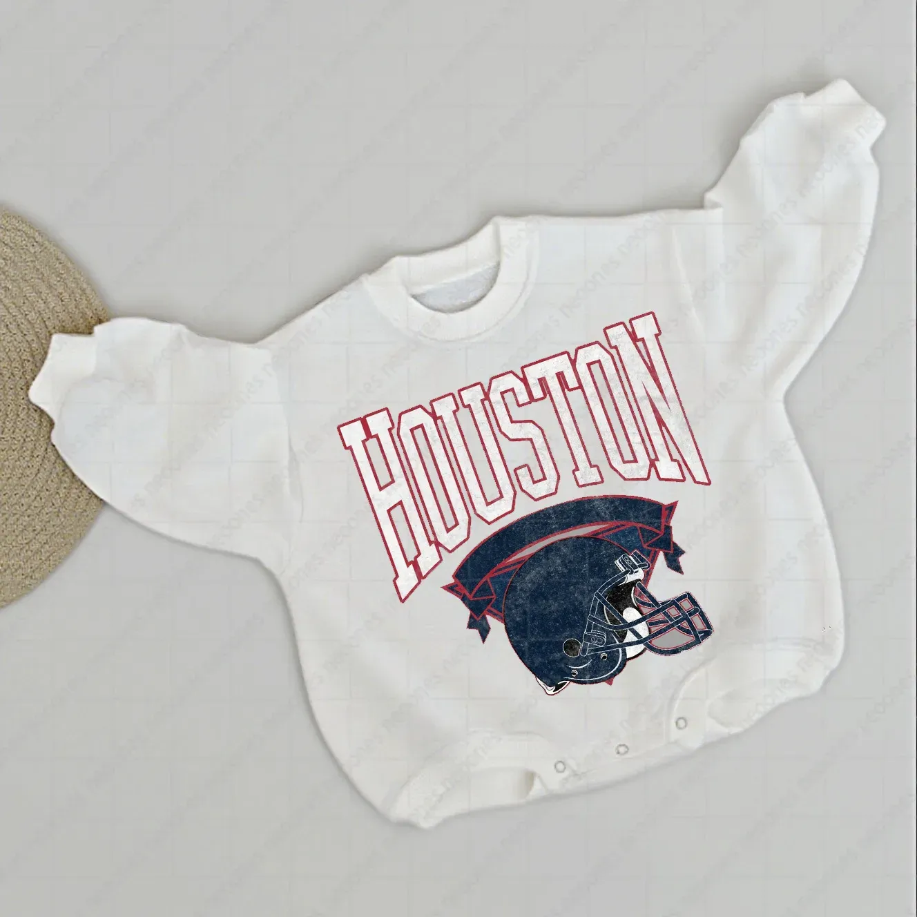 Baby  Football Romper And Matching Adult Hoodie