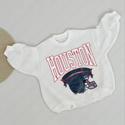 Baby  Football Romper And Matching Adult Hoodie