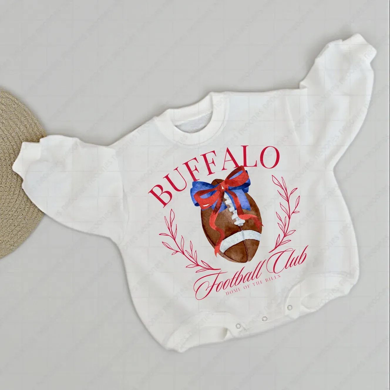 Baby  Football Romper And Matching Adult Hoodie