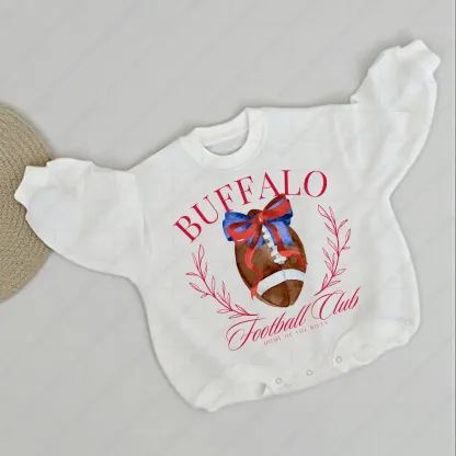 Baby  Football Romper And Matching Adult Hoodie