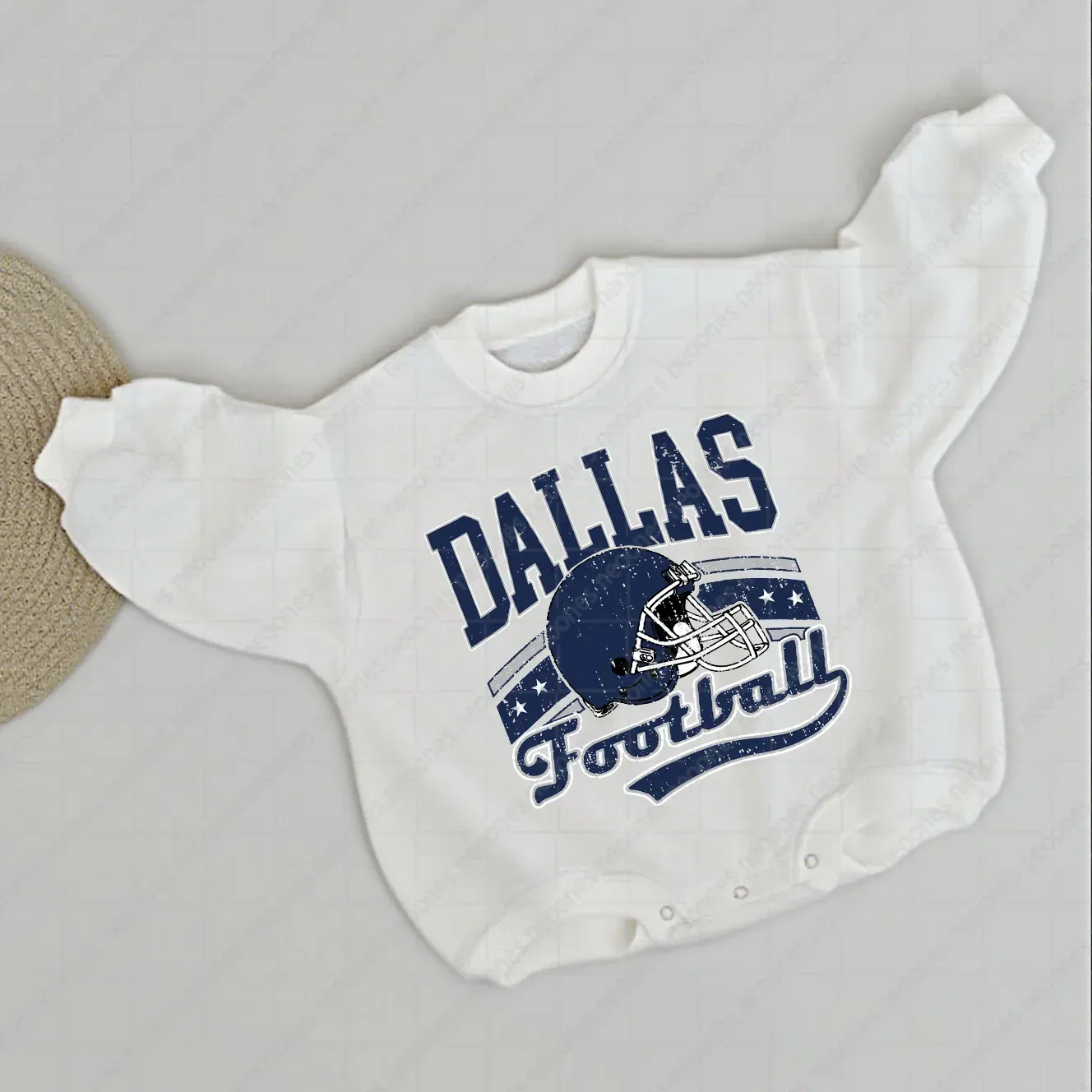 Baby  Football Romper And Matching Adult Hoodie