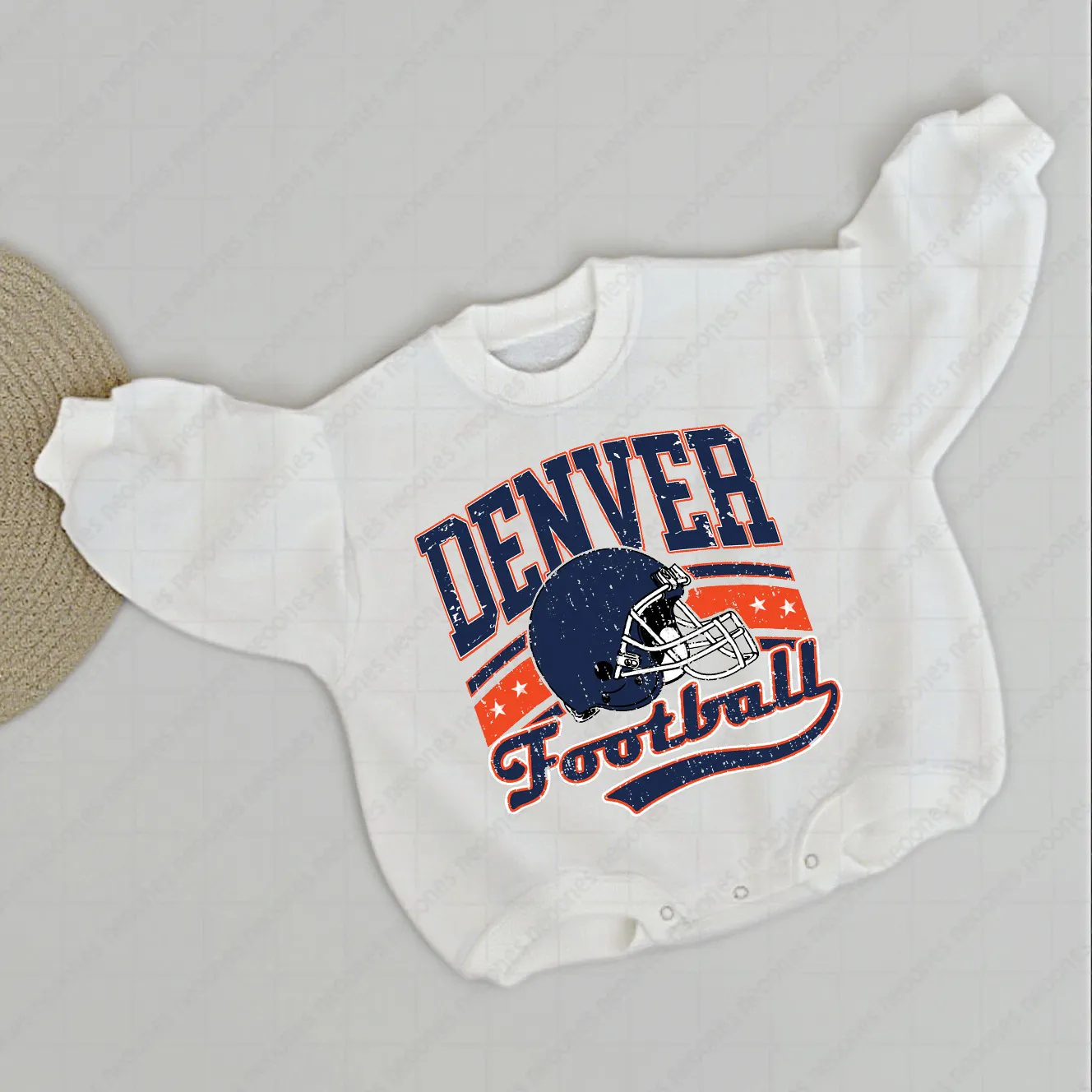 Baby  Football Romper And Matching Adult Hoodie