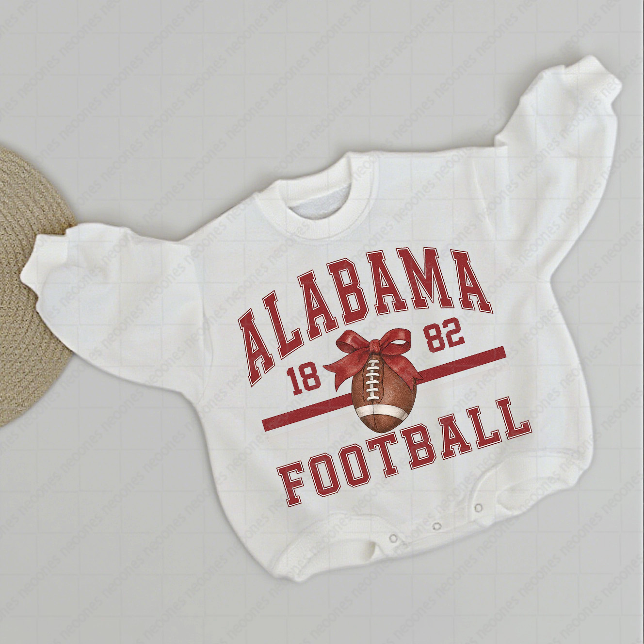 Baby v Foot Ball Romper And Matching Adult Hoodie