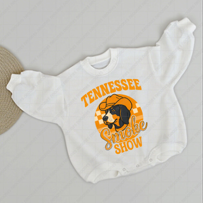 Baby Tennessee Titans Foot Ball Romper And Matching Adult Hoodie