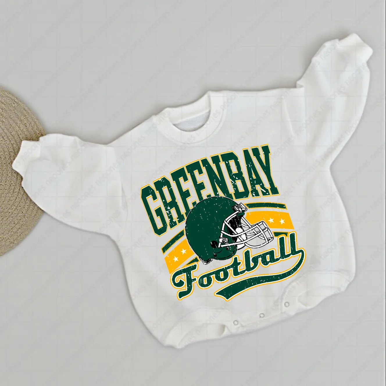 Baby  Football Romper And Matching Adult Hoodie