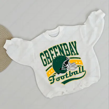 Baby  Football Romper And Matching Adult Hoodie