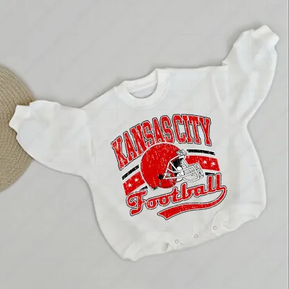 Baby  Football Romper And Matching Adult Hoodie