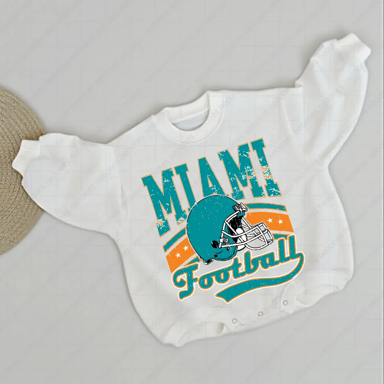Baby  Football Romper And Matching Adult Hoodie
