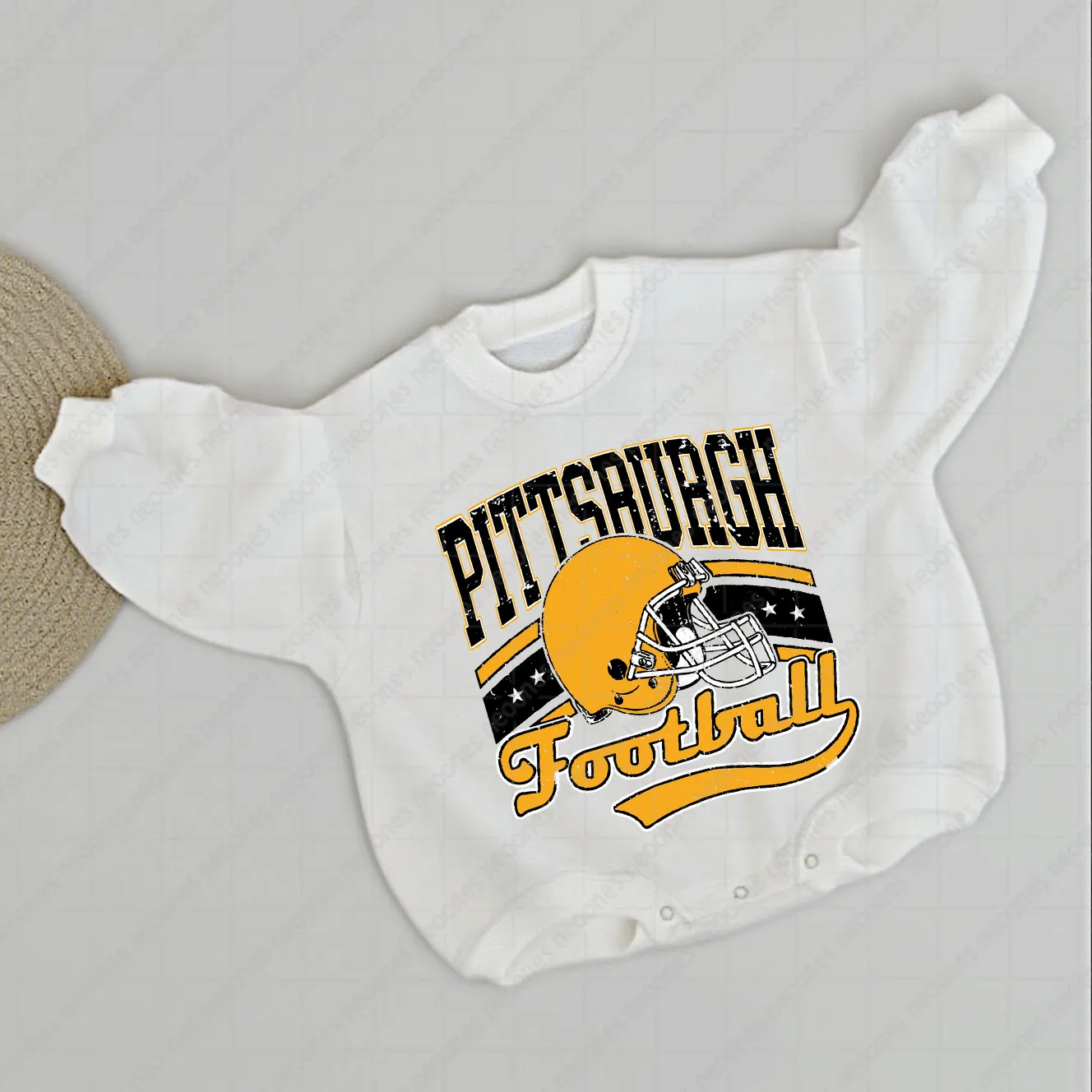 Baby  Football Romper And Matching Adult Hoodie