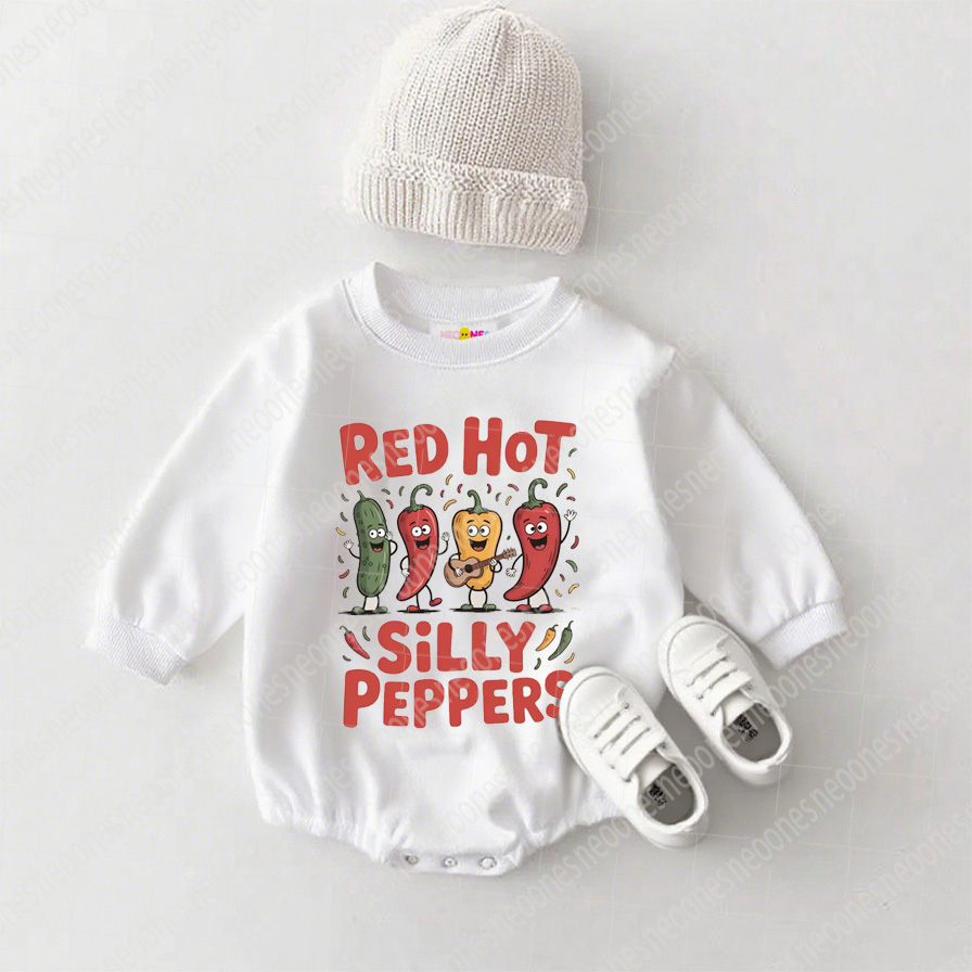 Baby Red Hot Silly Pepper Romper