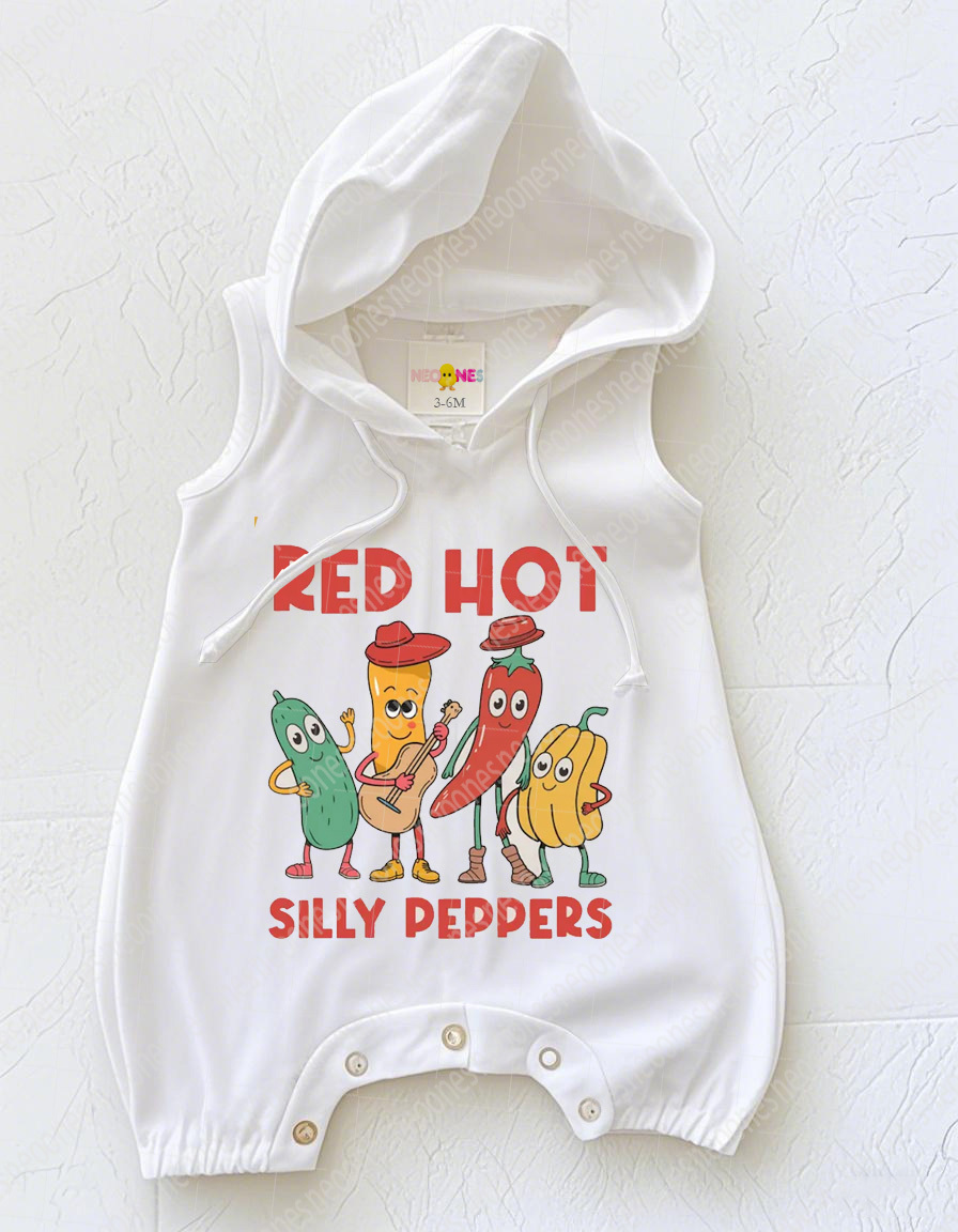 Baby Red Hot Silly Pepper Romper