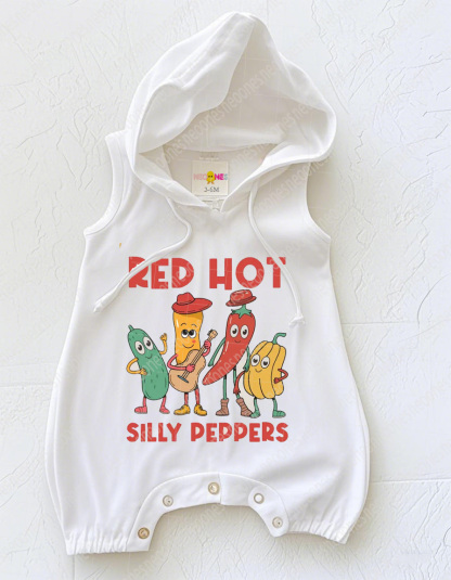 Baby Red Hot Silly Pepper Romper