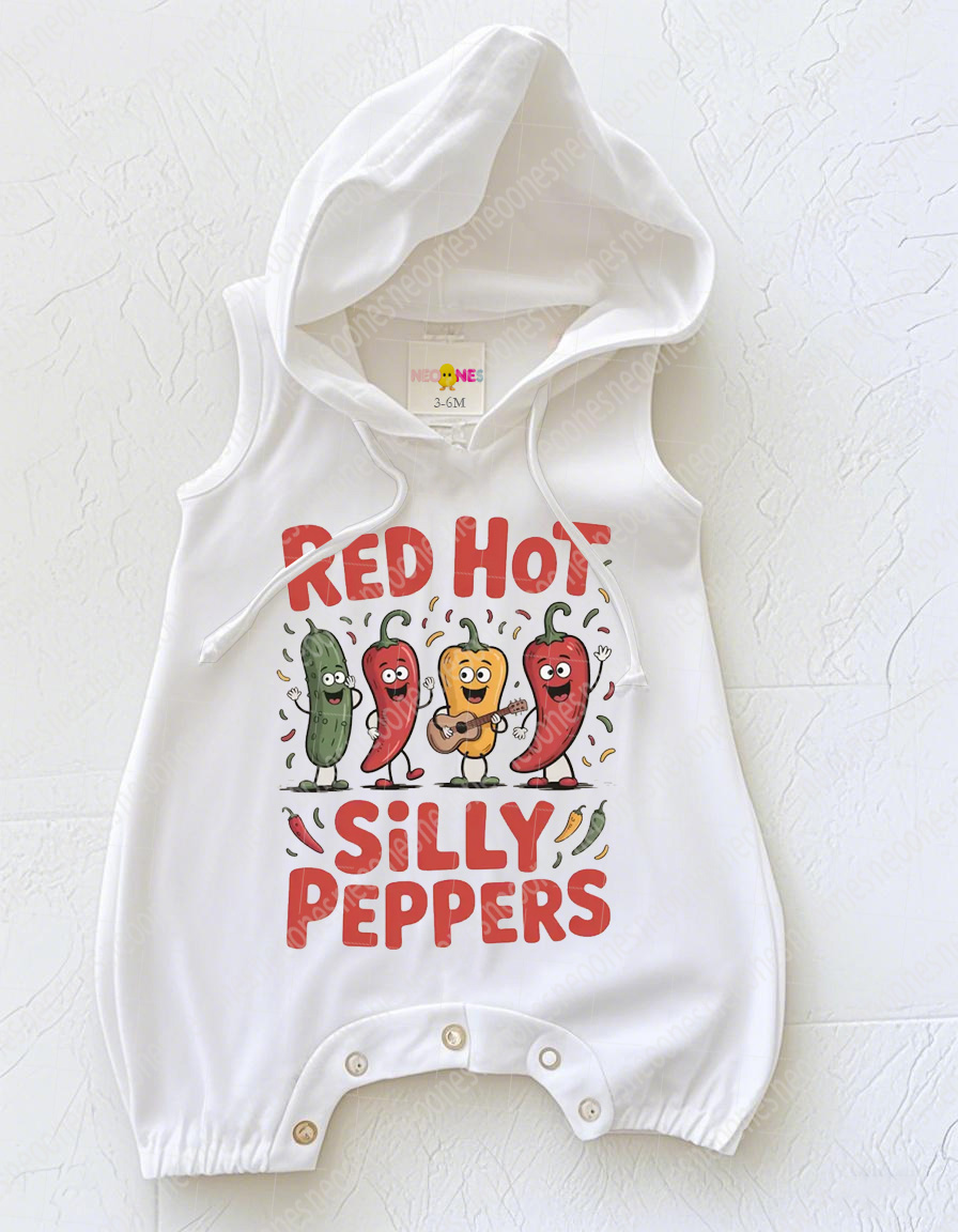 Baby Red Hot Silly Pepper Romper