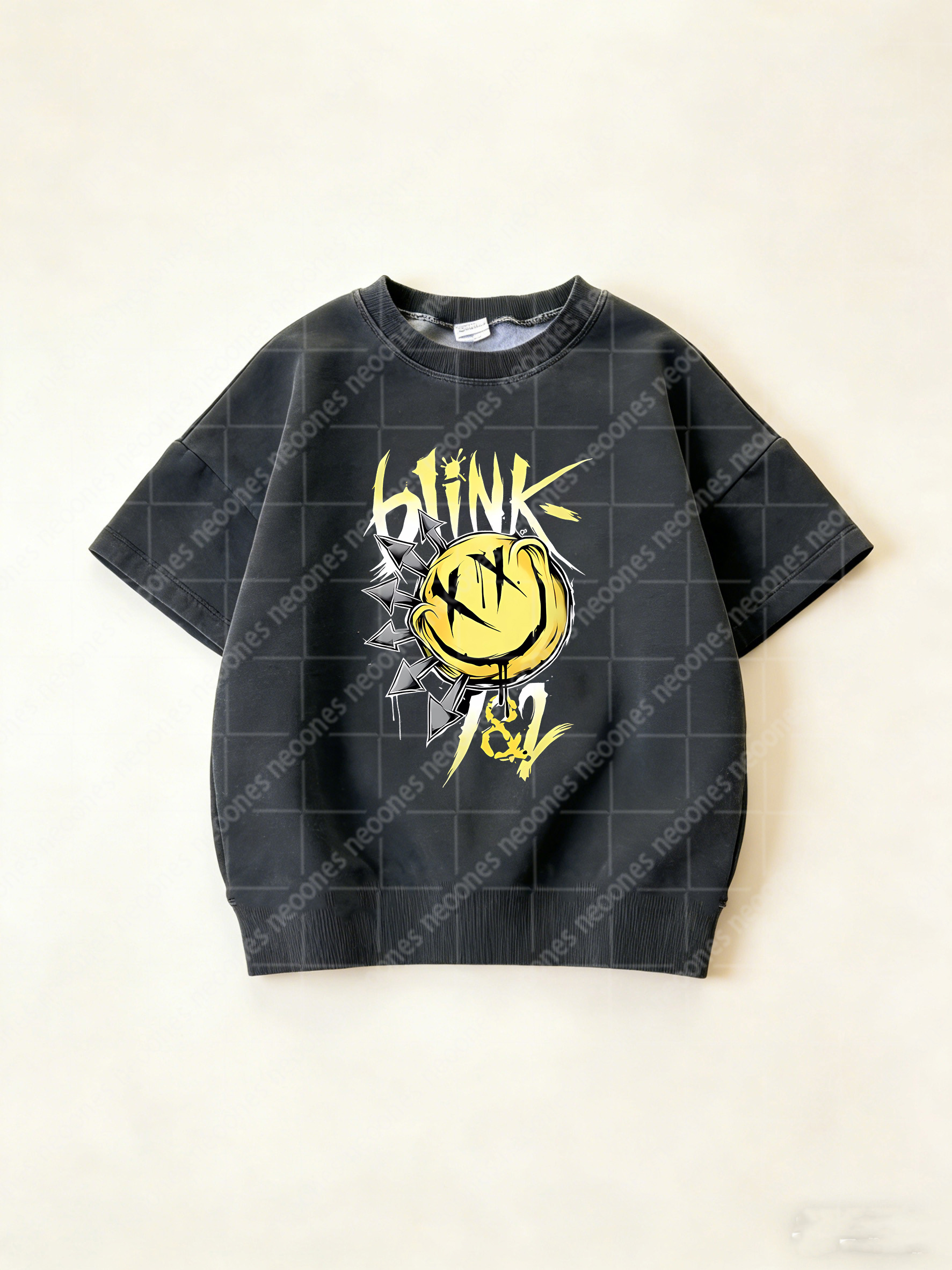 Baby Band Printed Romper And Adult T-Shirt