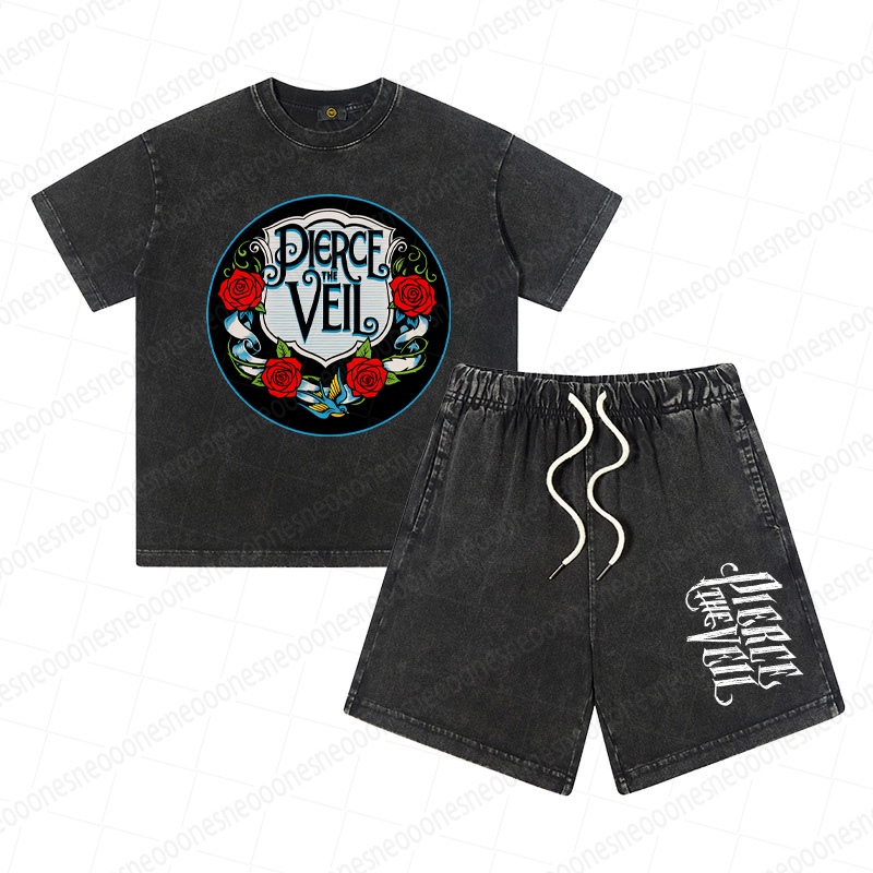 Kid's  Band Print Outfit