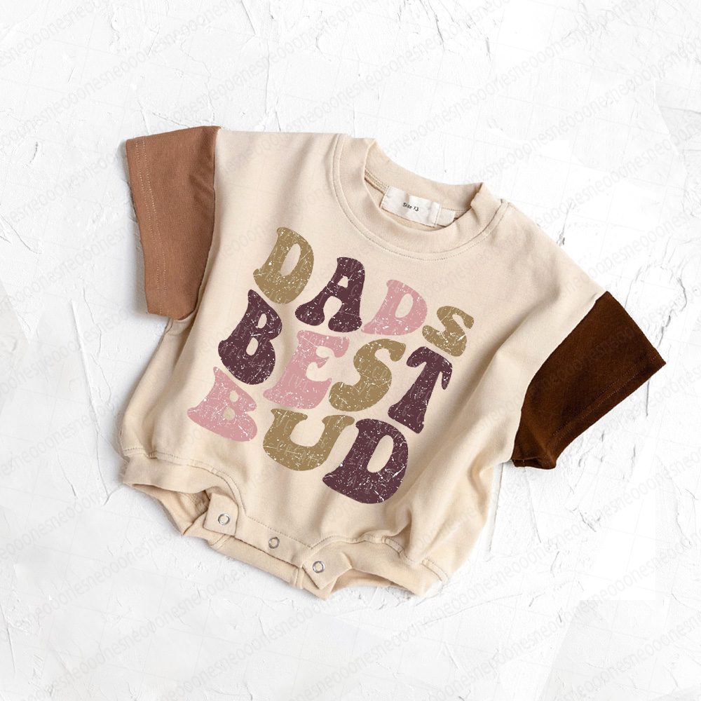 Baby Dads Best Bud Print Romper
