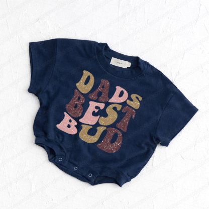 Baby Dads Best Bud Print Romper