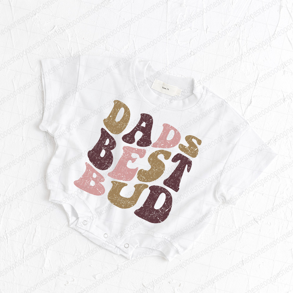 Baby Dads Best Bud Print Romper