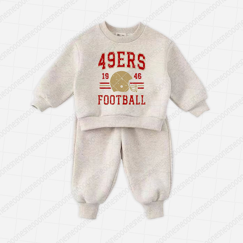 Baby/Toddler Football Sweatshirt & Pants Set and Adult Sweatshirt