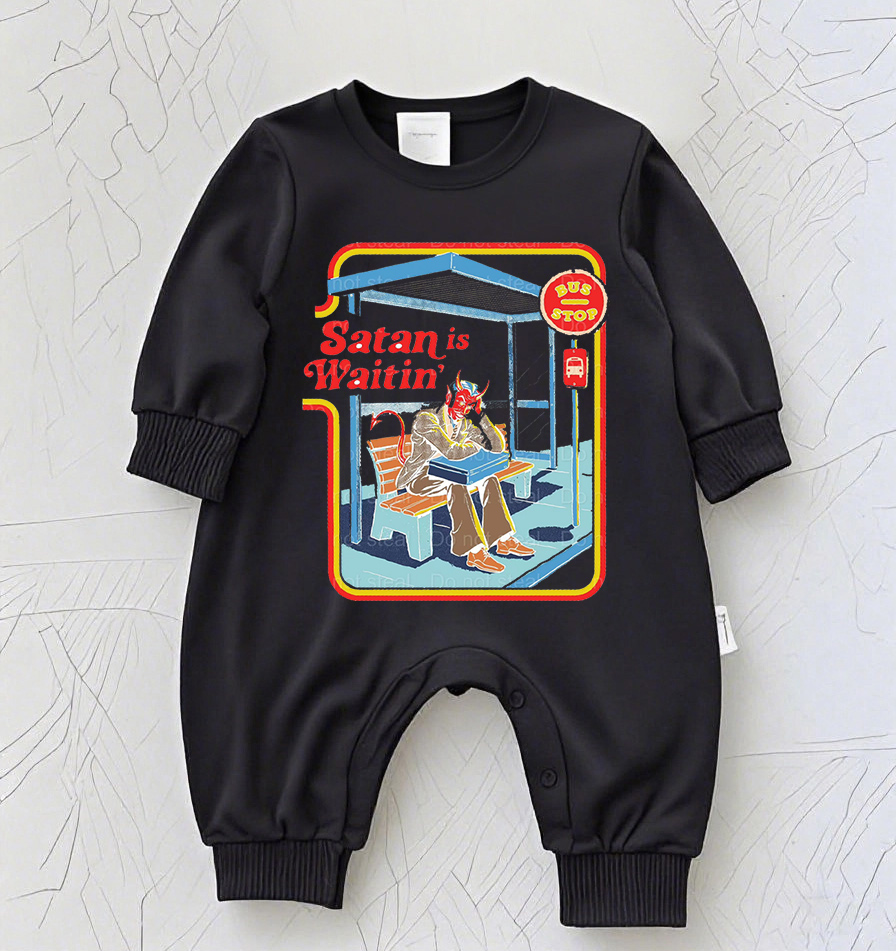 Baby Rock Band Graphic Romper – Vintage Music Tour Inspired Bodysuit
