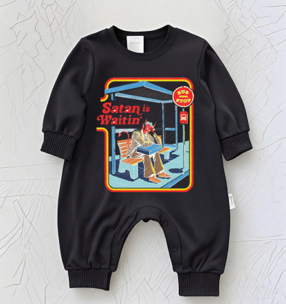 Baby Rock Band Graphic Romper – Vintage Music Tour Inspired Bodysuit