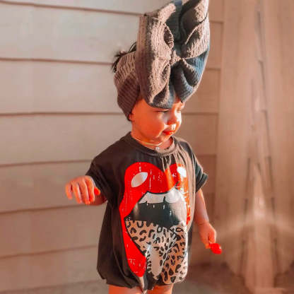 Baby Rolling Stones Print Bodysuit