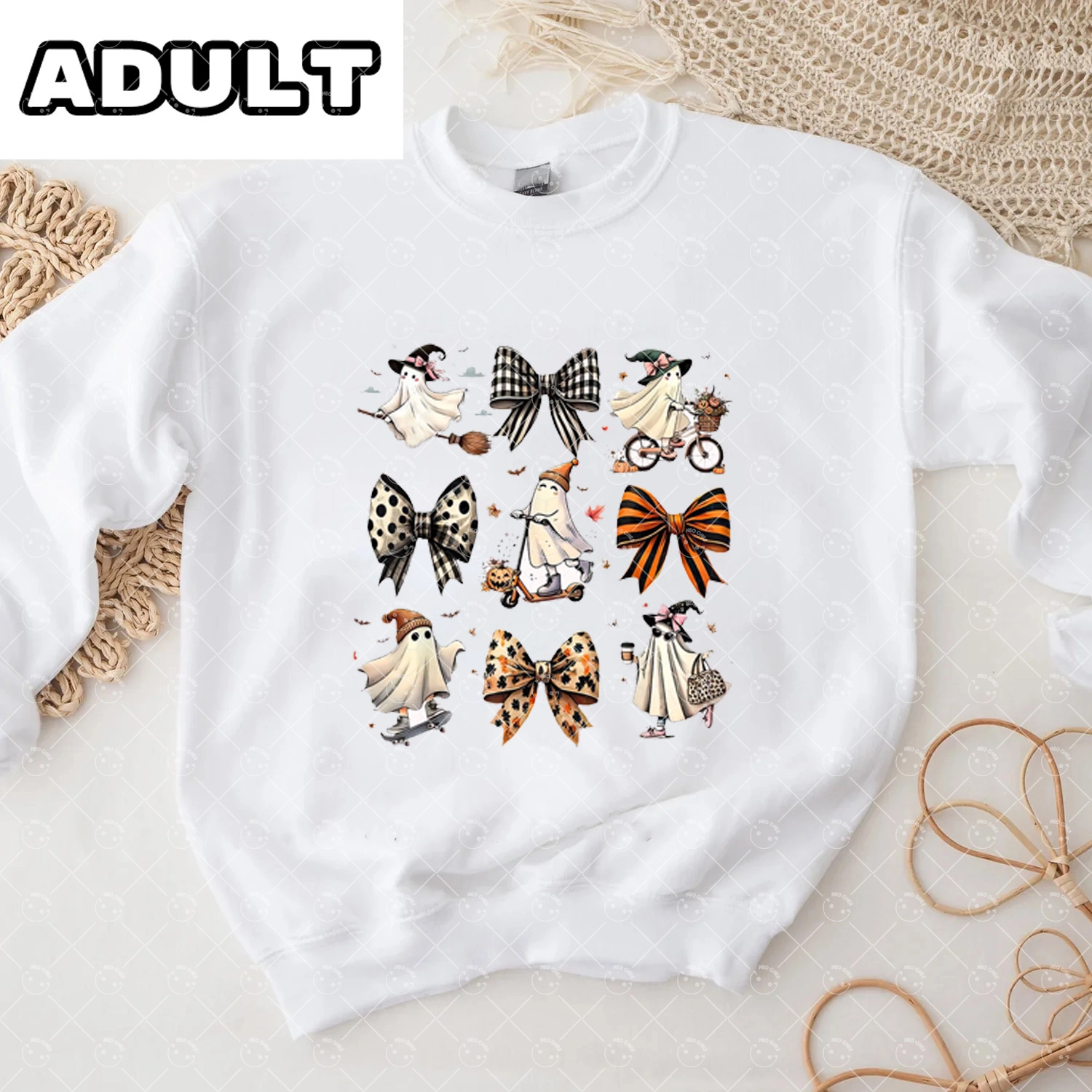 Baby Halloween  Romper and Adult Sweatshirt