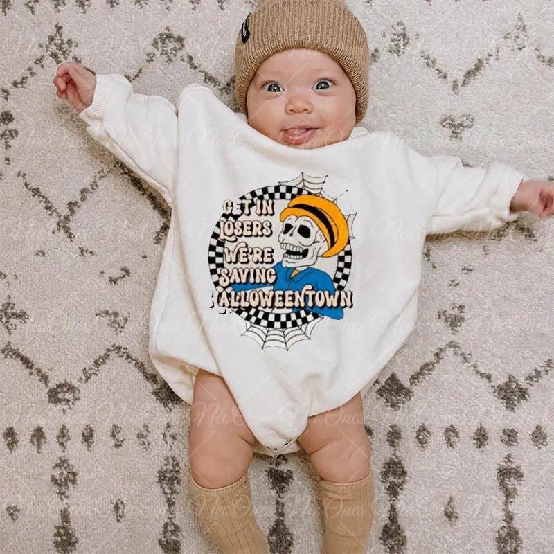 Baby Get In Losers We're Saving Halloweentown Romper