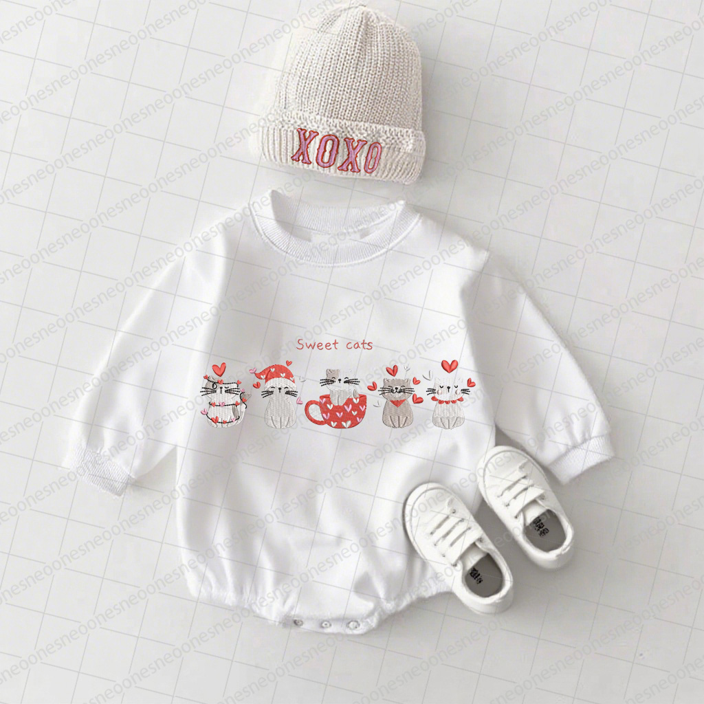 Baby Valentine's Day Printed Romper